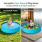 🏊 Großer, zusammenklappbarer Planschpool für den Garten – für die ganze Familie und Ihre pelzigen Freunde! Endlich Abkühlung für Groß, Klein und Vierbeiner – einfach aufstellen, befüllen, losplanschen! 💦🐶