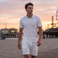 🔥Nur für kurze Zeit: 50 % Rabatt + versandkostenfrei👕Zweiteiliges Sommer-Set für Herren aus Polohemd und Shorts