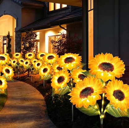 🌞🌻 Wasserdichte Solar-Sonnenblumenleuchten 🌱✨ für Beet & Garten – automatisch leuchtend, langlebig, jetzt im Angebot