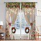 🎄🔥Weihnachtsaktion 45 % RABATT🔥Weihnachts-Fenstervorhänge 2-teiliges Set für die Wohnungsdekoration