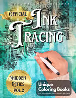 🎨✏️ Ink Tracing Coloring Book - Für Anfänger & Stresslinderung( 📚 Hardcover - Keine Bleed Seiten)