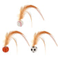 🔥2025 HOT SALE🐱 Interactive Cat Bouncy Ball with Feather