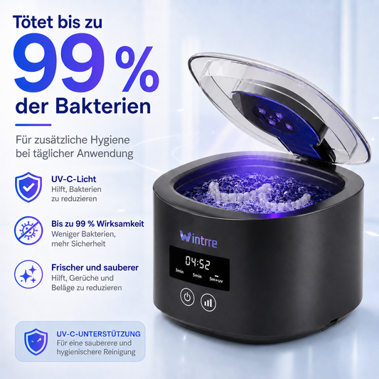 ❄️Sommerfrische 50 % Rabatt!🦷Denture Dome Ultraschall-UV-C-Reiniger – Für ein frischeres, saubereres Gebiss in nur 5 Minuten