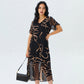 🌸Was soll ich morgen anziehen?🥰Fließendes Maxikleid mit V-Ausschnitt und Print