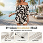 💃 Wochenangebot: 50% sparen! Französischer Off-Shoulder Shorts Jumpsuit – Abstraktes Blattmuster & Kordelzug – Perfekt für entspannte Sommertage