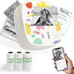 Top-Weihnachtsgeschenk 2026 🎅 XenGro Mini-Portable-Stickerdrucker, Mini-Thermodrucker mit 3 Papierrollen, Bluetooth-Inkless-Printpods, Taschen-Etikettendrucker, geeignet für kreative Kinder