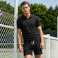 🔥Nur für kurze Zeit: 50 % Rabatt + versandkostenfrei👕Zweiteiliges Sommer-Set für Herren aus Polohemd und Shorts