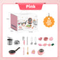 🎁[Das beste Geschenk für Kinder]🍳Kinder-Kochset „Real Cooking Mini Kitchen Toys“ – 22-teiliges Set