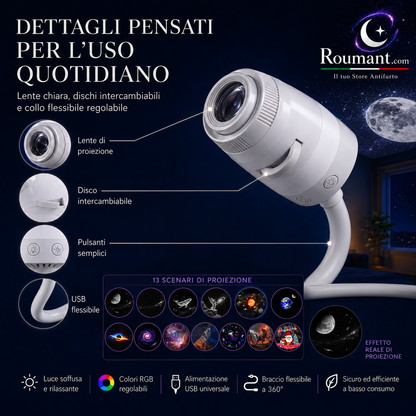 🌌✨� 50% RABATT! USB-Lampe mit Sternenhimmel-Projektion – Farbwechsel, dimmbar & tragbar – Perfekt für Kinderzimmer, Schlafzimmer & gemütliche Abende ✨