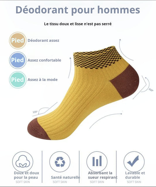 5 Paar-Bequeme Socken mit atmungsaktiven und feuchtigkeitsableitenden Farbblöcken