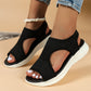 🌺 Sommer-Damensandalen offen geschnitten, flache Sohle – atmungsaktiv & extrem bequem
