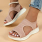 🌺 Sommer-Damensandalen offen geschnitten, flache Sohle – atmungsaktiv & extrem bequem