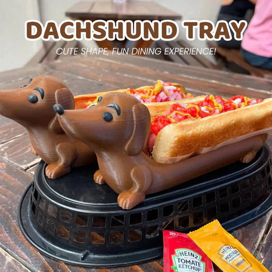 Decorative Dachshund Tray for Hot Dogs