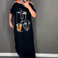 🍂Modisches bedrucktes Kurzarmkleid für Damen