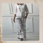 Damenmode Lockeres Cardigan-Shirt & Hose mit hoher Taille Zweiteiliges Set