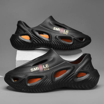 🔥🔥2025 Heiße Produkte🔥Men's Thick Bottom Hollow Outdoor Slippers