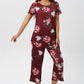 🎁Hot Sale 50% OFF⏳Women's Printed Top & Pants Nachtwäsche Set