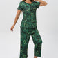 🎁Hot Sale 50% OFF⏳Women's Printed Top & Pants Nachtwäsche Set