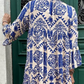 💕Sommer-Heißer Verkauf 49% RABATT💃Damen-Plisseekleid mit V-Ausschnitt und Print