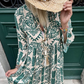 💕Sommer-Heißer Verkauf 49% RABATT💃Damen-Plisseekleid mit V-Ausschnitt und Print