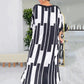 Lockeres Kleid mit modernem Print für Damen