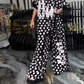 🌸Was soll ich morgen anziehen?💥Modischer Zweiteiler für Damen: Oversize-Shirt und Hose mit weitem Bein