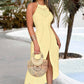 ✨🔥Ärmelloses unregelmäßiges Trägerkleid für Frauen