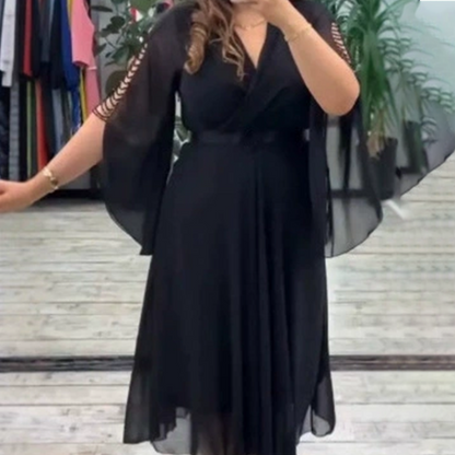 Elegantes Kleid mit V-Ausschnitt für Frauen