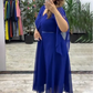 Elegantes Kleid mit V-Ausschnitt für Frauen