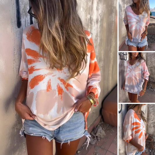 ✨Begrenzte Zeit 50% Rabatt - Batik Pattern Women's Oversized T-Shirt