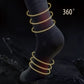 Herren-Crew-Socken aus geruchshemmender Graphene-Mischung – 5 Paar/Set