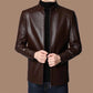 🖤Black Friday Angebot: 49% Rabatt🖤Herren Lederjacke mit warmem Plüschfutter - Geschenk für Ihn!