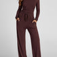 💃🛋️ Weites Damen-Lounge-Set aus Baumwolle: Bequemer 2-teiliger Pyjama mit Rüschen-Oberteil & weiter Hose | Perfekt für Homeoffice & Entspannung 💖✨