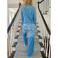 🔥⏰ LIMITIERT: 50% Rabatt + 10€ Extra-Rabatt auf 2 Sets! 🌙 Denim Dreams Pyjama-Set | Ultra-weiche Loungekleidung im Jeans-Look für maximalen Komfort.