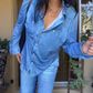 🔥⏰ LIMITIERT: 50% Rabatt + 10€ Extra-Rabatt auf 2 Sets! 🌙 Denim Dreams Pyjama-Set | Ultra-weiche Loungekleidung im Jeans-Look für maximalen Komfort.