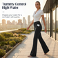 ✨🔥Damenhose mit hoher Taille und elastischem Schlag