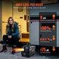 8-kW-Dieselheizung, 12 V/24 V All-in-One-Diesel-Luftheizung, Bluetooth-APP-Steuerung, Fernbedienung und Display, CO-Alarm, schnelle Beheizung