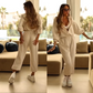 👚 58% RABATT! 💎 Bequemer Casual Jumpsuit mit Kapuze – Reine Baumwolle, Weite Beine & Praktische Taschen 🌿