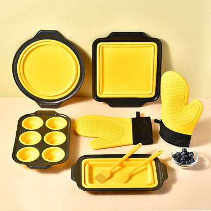 8-teiliges Backformen-Set aus Silikon