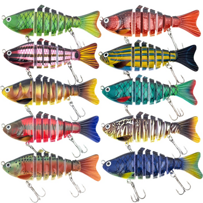 🎣 50 % RABATT! 🐟 Mehrsegmentiger bionischer Schwimmköder