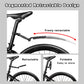 Einziehbares und verstellbares Fahrrad-Schutzblech-Set