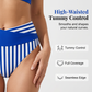 🔥🔥 2026 NEU 🥳💞 50K+ VERKAUFT! ⚡👙Zweiteiliger Bikini-Badeanzug mit Farbblock- und Streifenmuster🌊☀️💃