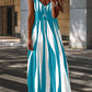 Bedrucktes Maxikleid mit Spaghettiträgern