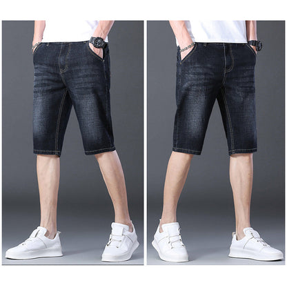 Dehnbare und atmungsaktive Denim-Shorts für Herren