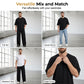 🧍‍♂️Herren Lounge-Set im Plissee-Look – Bequemes Freizeit-Outfit aus weichem Rippstoff für Zuhause & unterwegs 🌟✨
