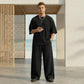 🧍‍♂️Herren Lounge-Set im Plissee-Look – Bequemes Freizeit-Outfit aus weichem Rippstoff für Zuhause & unterwegs 🌟✨