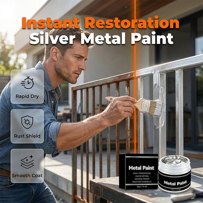 50g Schnelltrocknende Silber-Metallic-Farbe