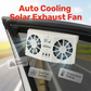 🔥50 % RABATT!!!🚗Solarbetriebener Auto-Abluftventilator – Doppel-Turbo-Belüftung & Temperaturanzeige☀️