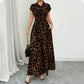 👗🐆 55% RABATT! Elegantes Damen-Kleid mit Leopardenprint & Reverskragen – Stilvoll, figurbetont & perfekt für Büro, Dinner & besondere Anlässe ✨