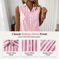 👗 Damen ärmelloses gestreiftes Blusenkleid mit V-Ausschnitt – moderner Look, luftig & vielseitig – perfekt für warme Tage, Strand & Freizeit